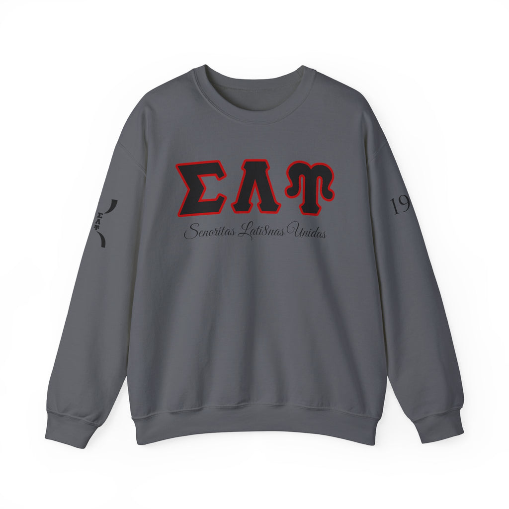 Sigma Lambda Upsilon Crest Sweatshirt | Greek Letters 1987 Fraternity Apparel