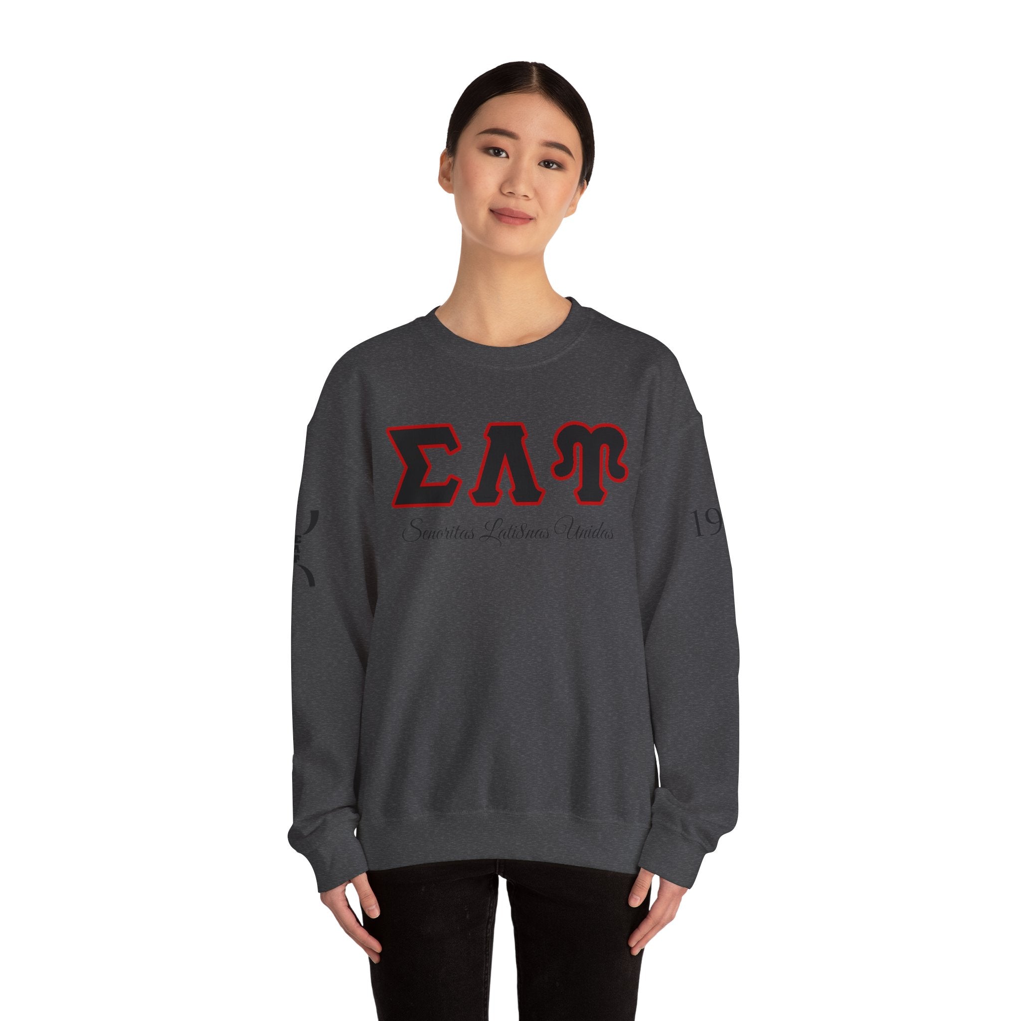 Sigma Lambda Upsilon Crest Sweatshirt | Greek Letters 1987 Fraternity Apparel