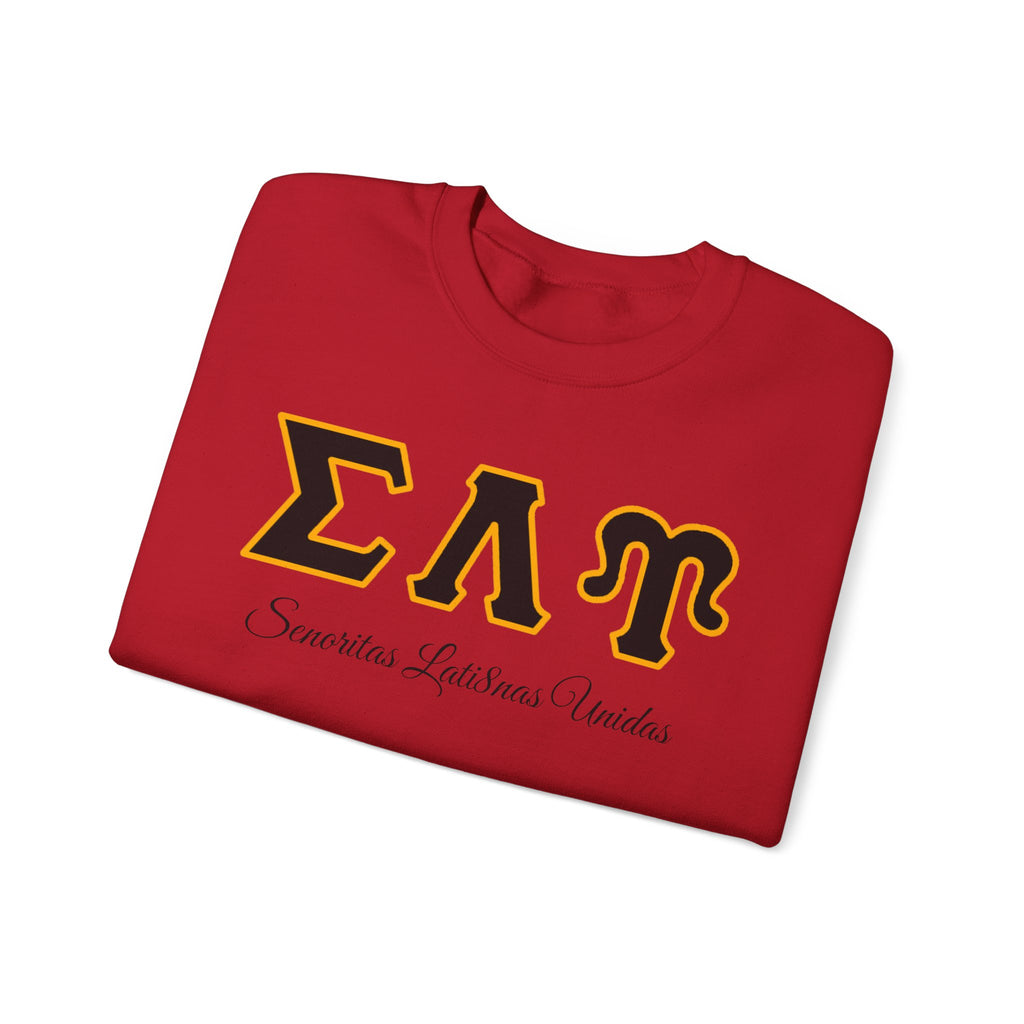 Sigma Lambda Upsilon Crest Sweatshirt | Greek Letters 1987 Fraternity Apparel
