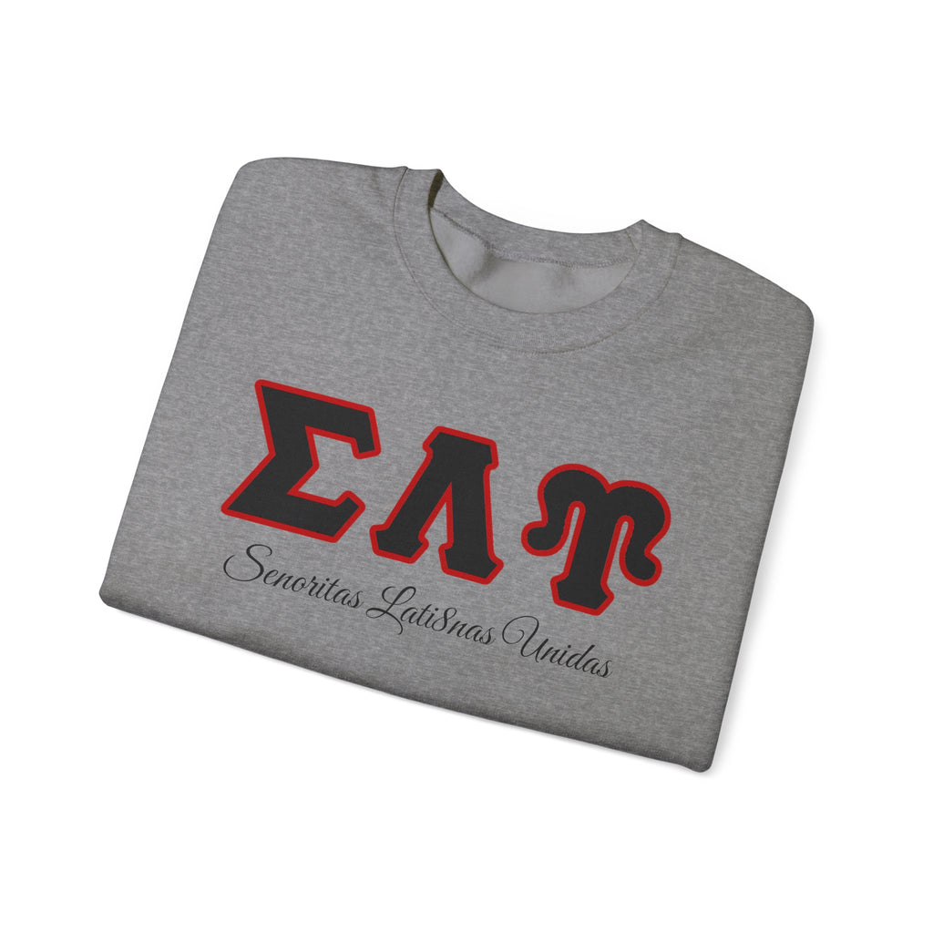 Sigma Lambda Upsilon Crest Sweatshirt | Greek Letters 1987 Fraternity Apparel