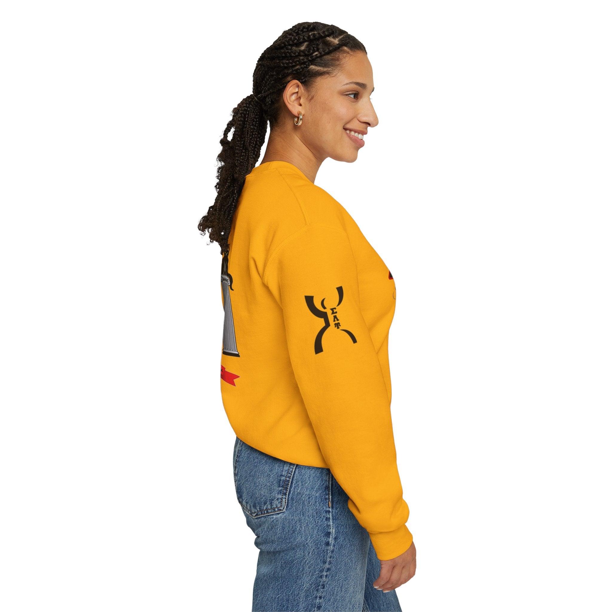Sigma Lambda Upsilon Crest Sweatshirt | Greek Letters 1987 Fraternity Apparel