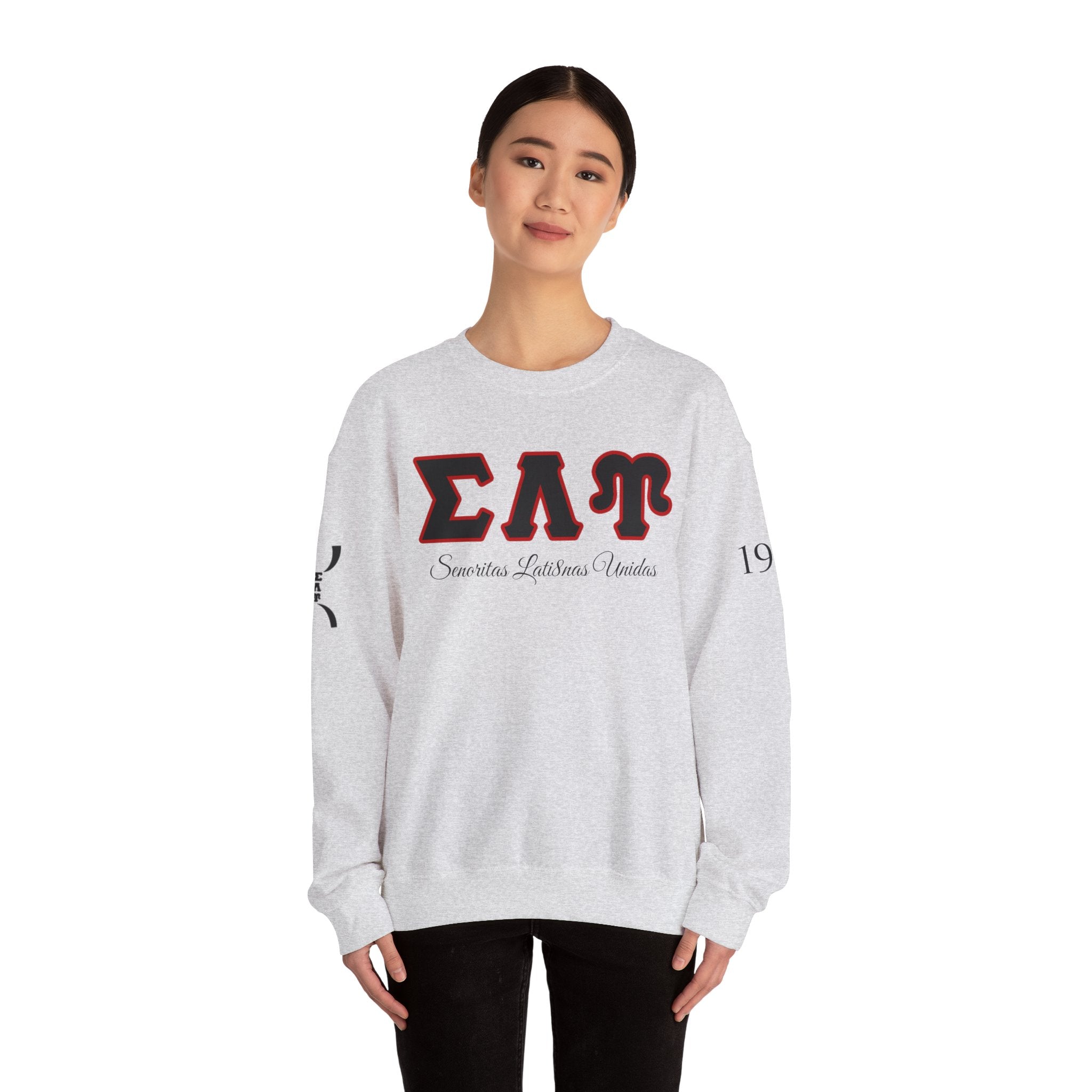 Sigma Lambda Upsilon Crest Sweatshirt | Greek Letters 1987 Fraternity Apparel