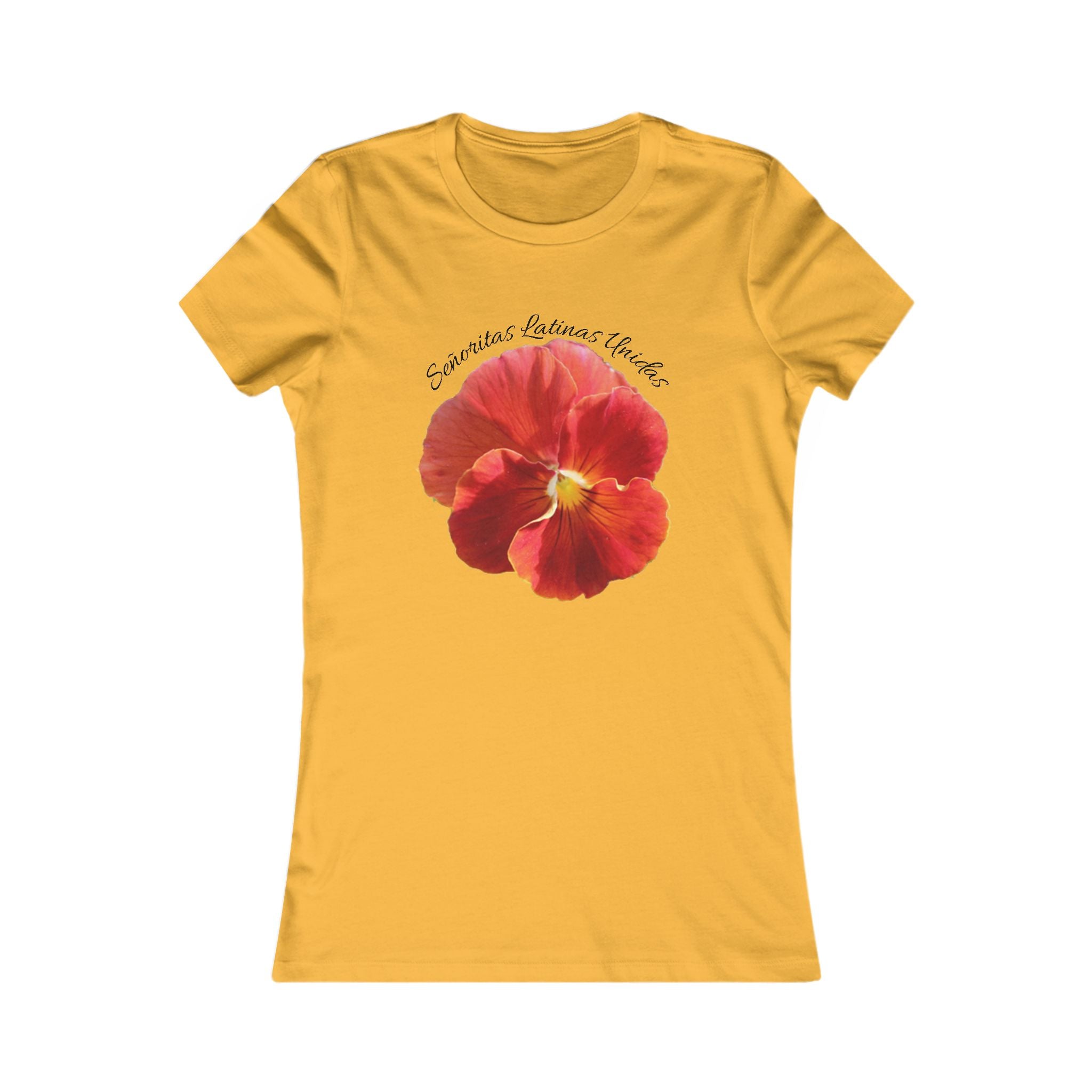 Pansy Floral Women's Tee — 'Essential, Fabulous, Chic' Graphic T-Shirt