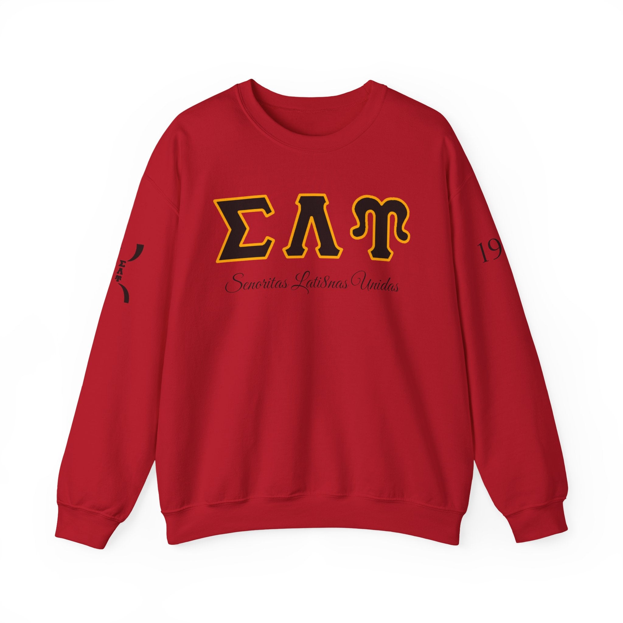 Sigma Lambda Upsilon Crest Sweatshirt | Greek Letters 1987 Fraternity Apparel