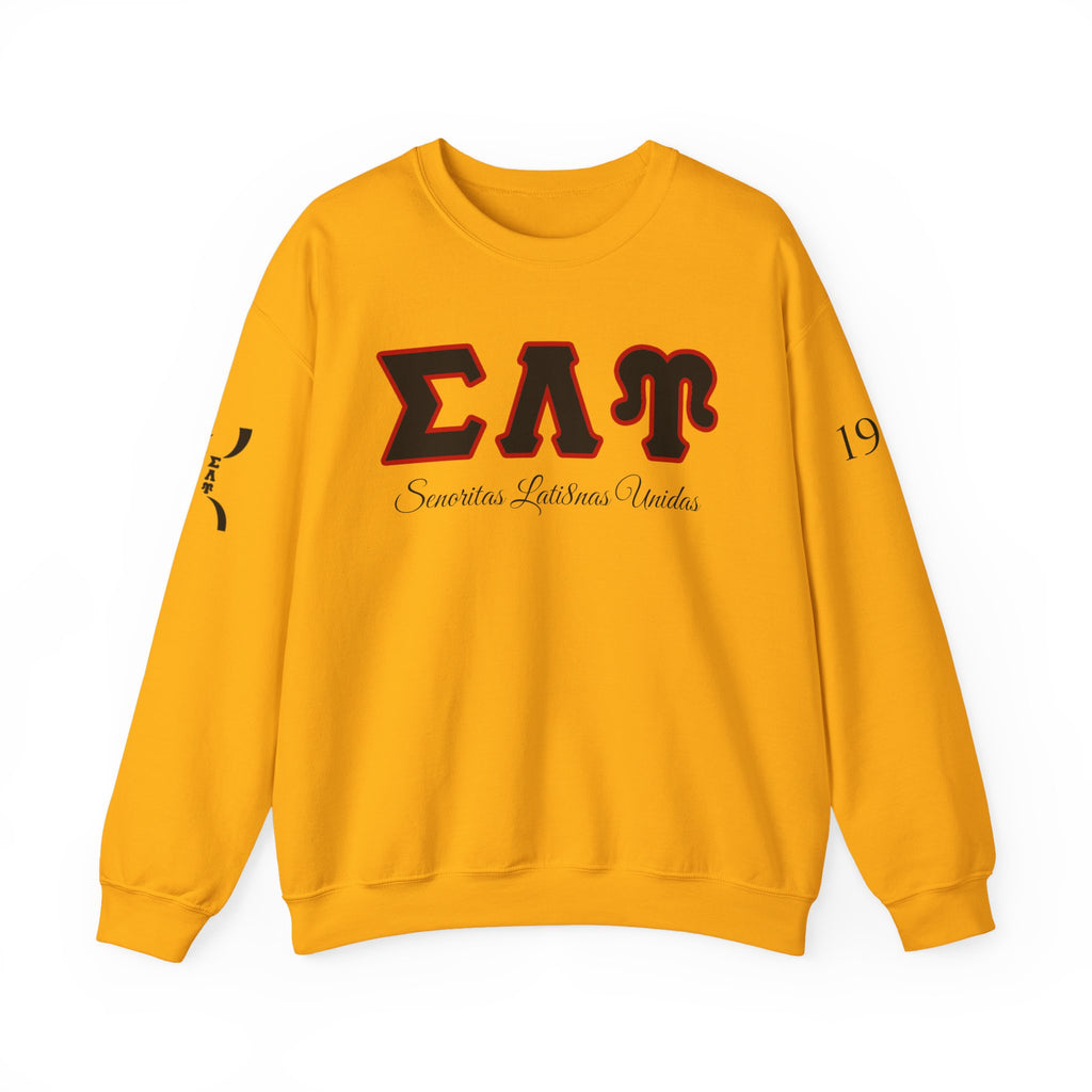 Sigma Lambda Upsilon Crest Sweatshirt | Greek Letters 1987 Fraternity Apparel