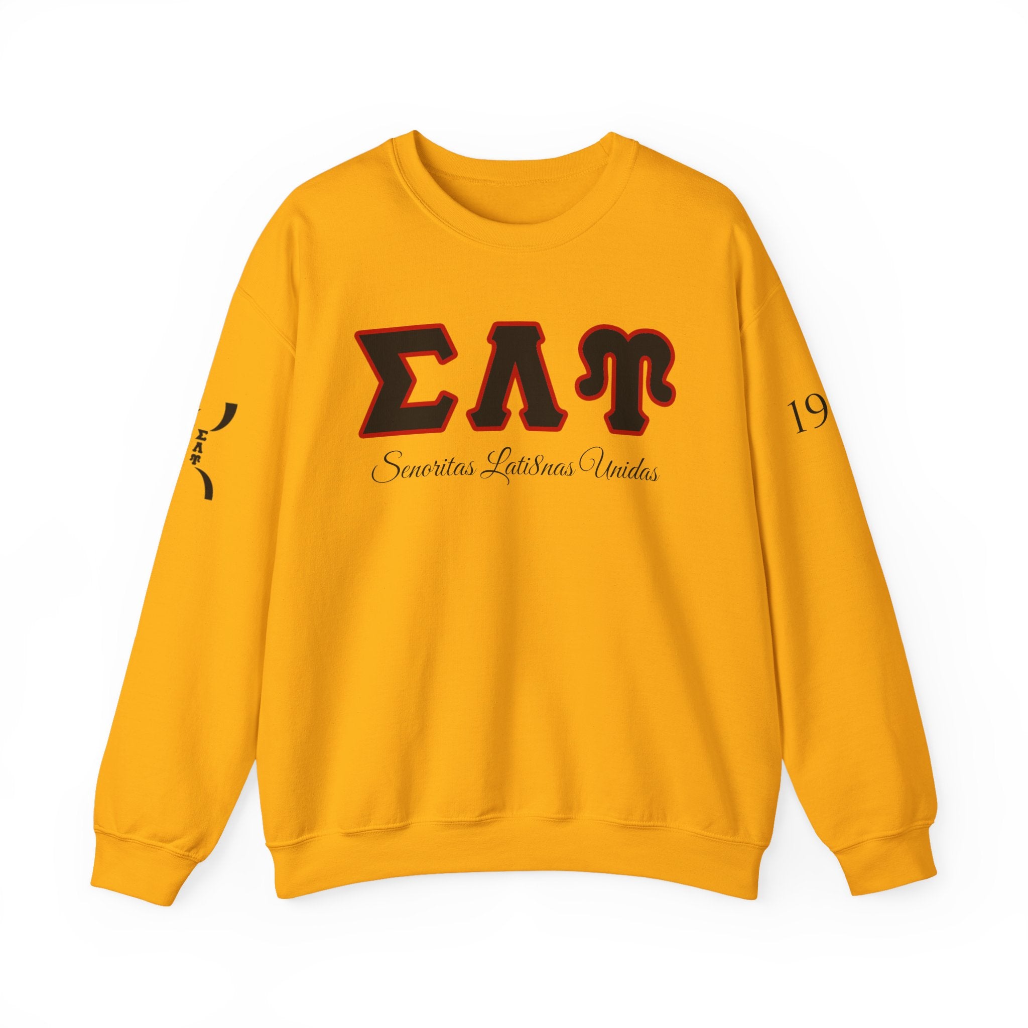 Sigma Lambda Upsilon Crest Sweatshirt | Greek Letters 1987 Fraternity Apparel