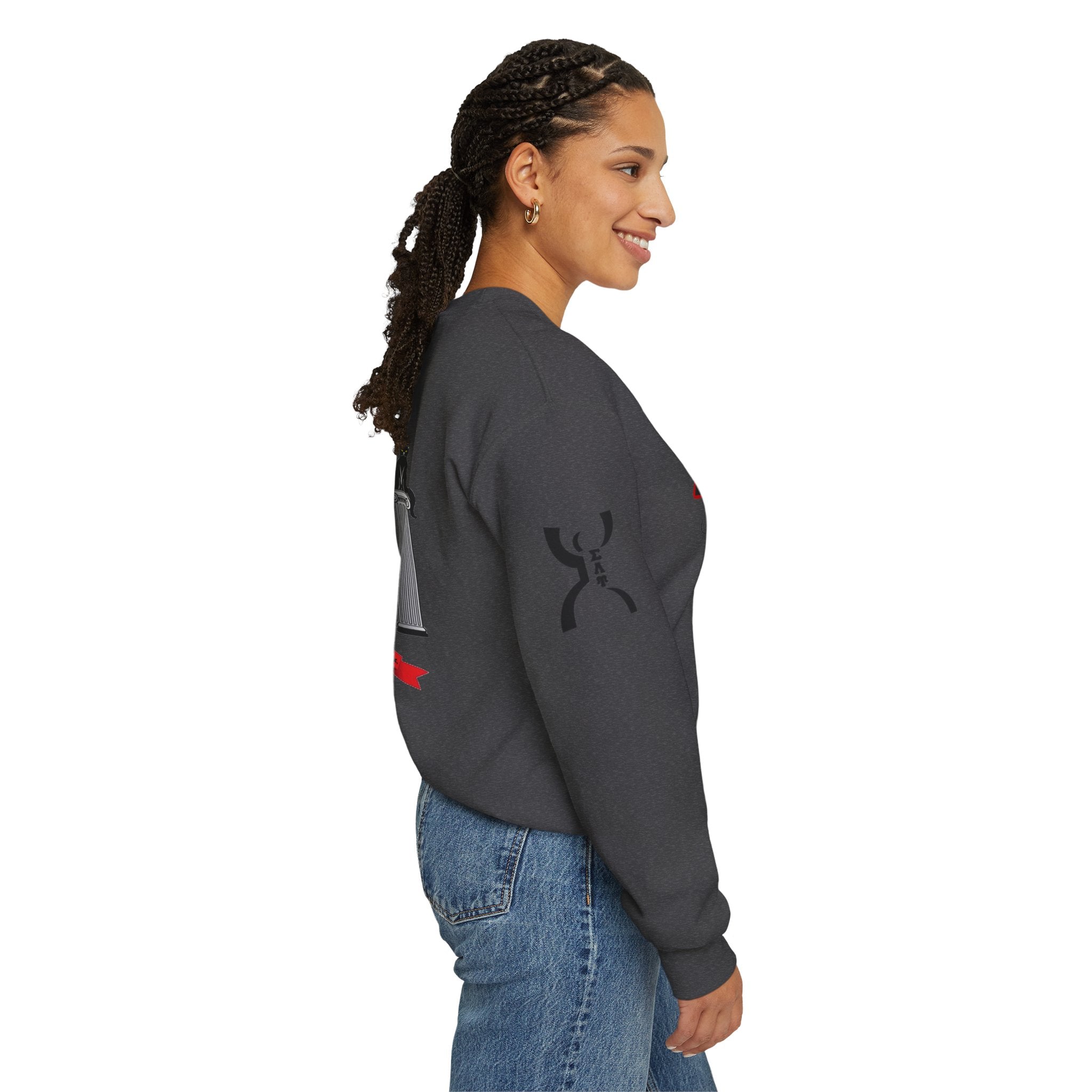 Sigma Lambda Upsilon Crest Sweatshirt | Greek Letters 1987 Fraternity Apparel
