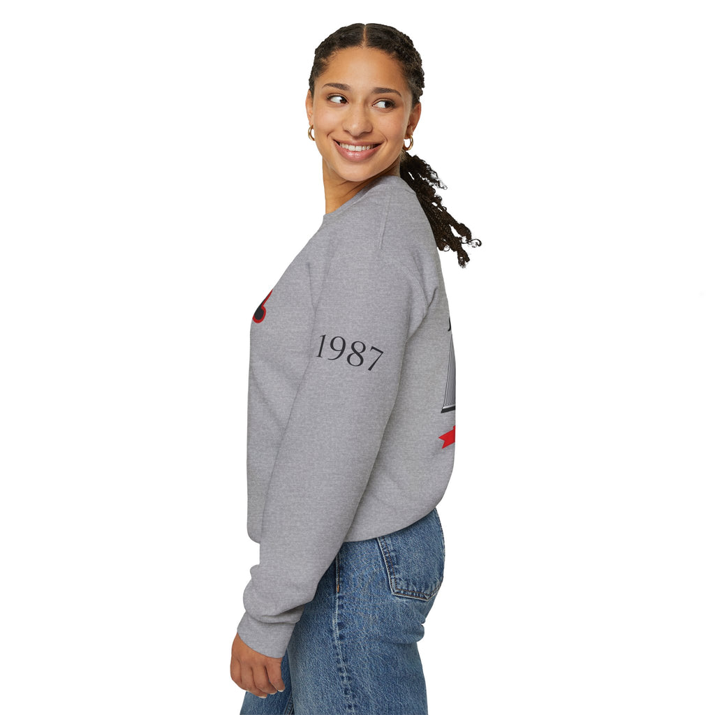 Sigma Lambda Upsilon Crest Sweatshirt | Greek Letters 1987 Fraternity Apparel