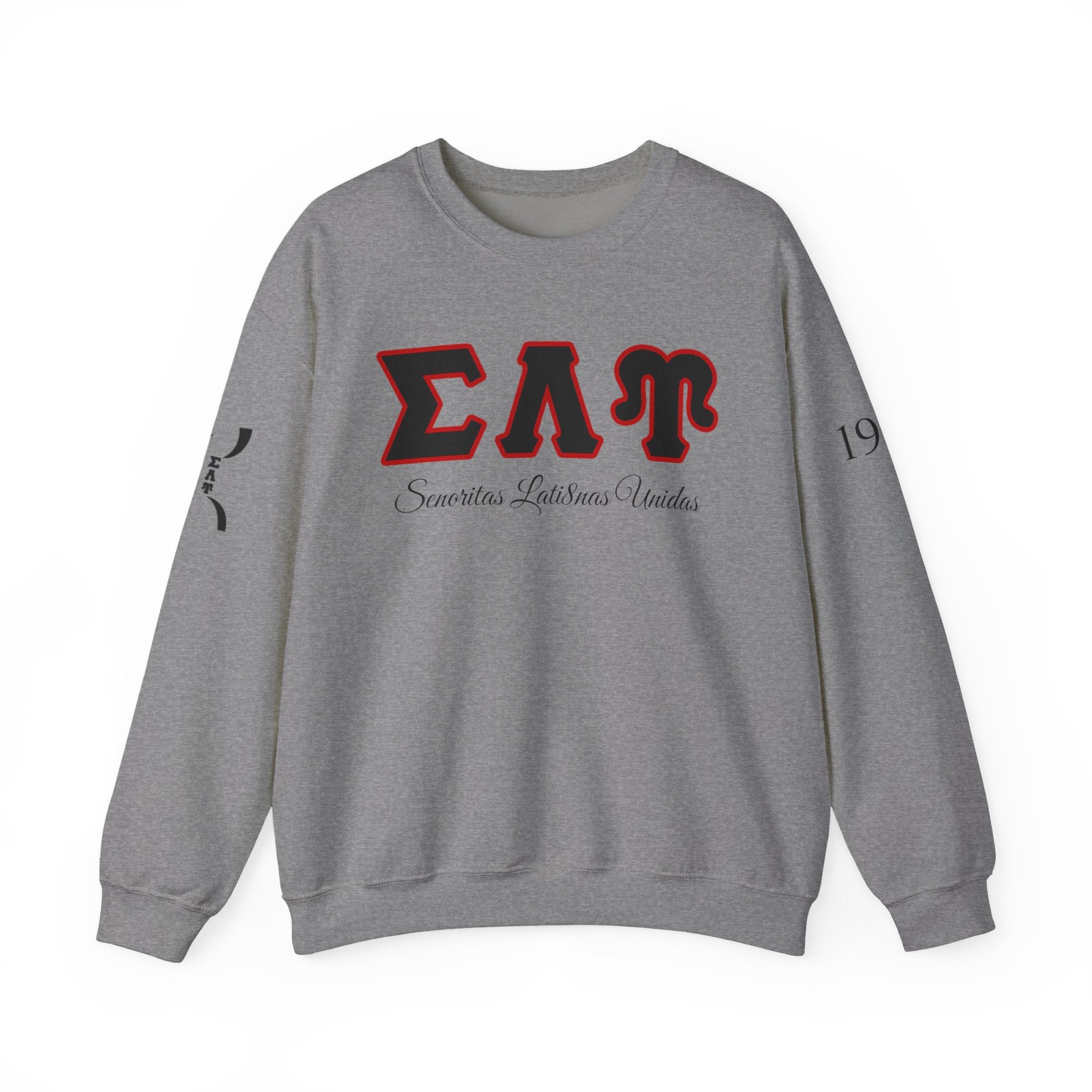 Sigma Lambda Upsilon Crest Sweatshirt | Greek Letters 1987 Fraternity Apparel