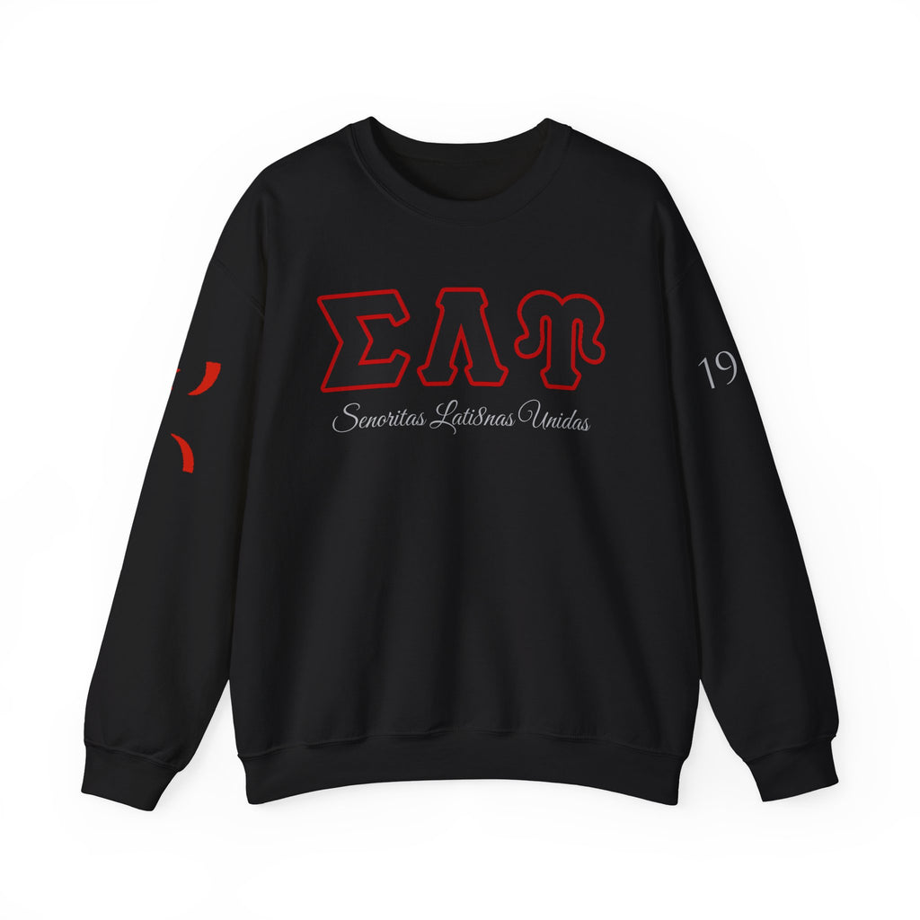 Sigma Lambda Upsilon Crest Sweatshirt | Greek Letters 1987 Fraternity Apparel
