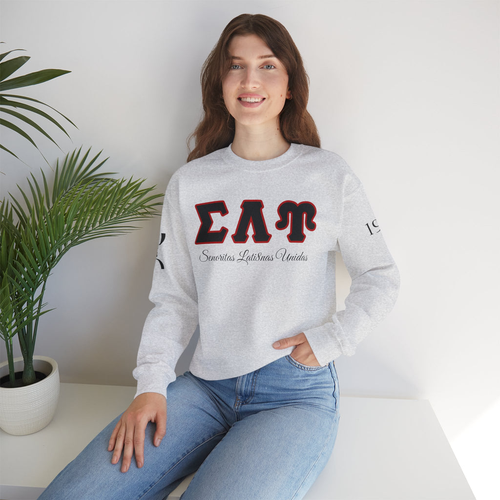 Sigma Lambda Upsilon Crest Sweatshirt | Greek Letters 1987 Fraternity Apparel