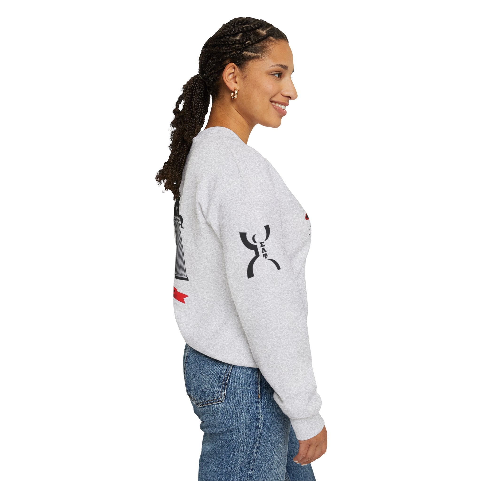 Sigma Lambda Upsilon Crest Sweatshirt | Greek Letters 1987 Fraternity Apparel
