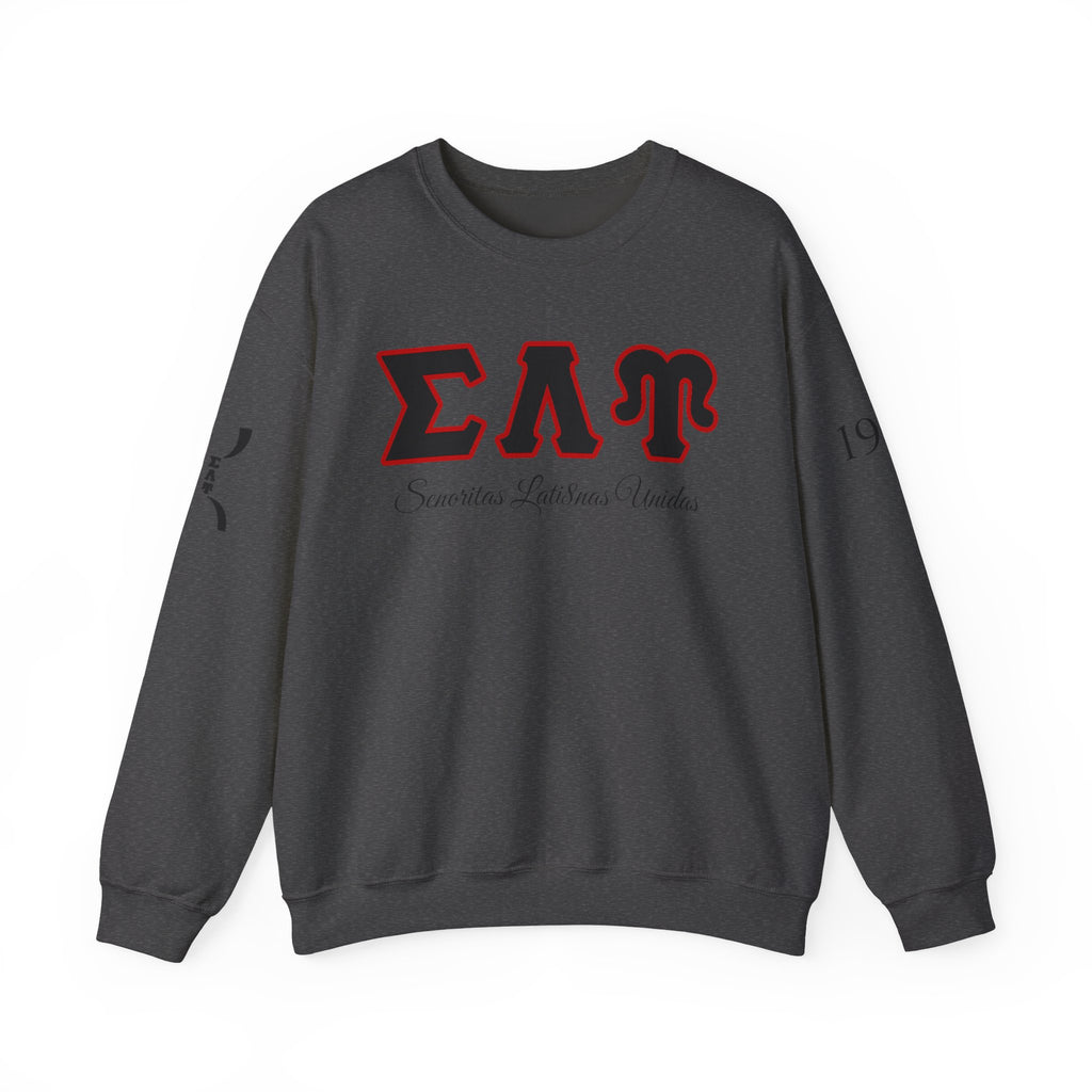Sigma Lambda Upsilon Crest Sweatshirt | Greek Letters 1987 Fraternity Apparel