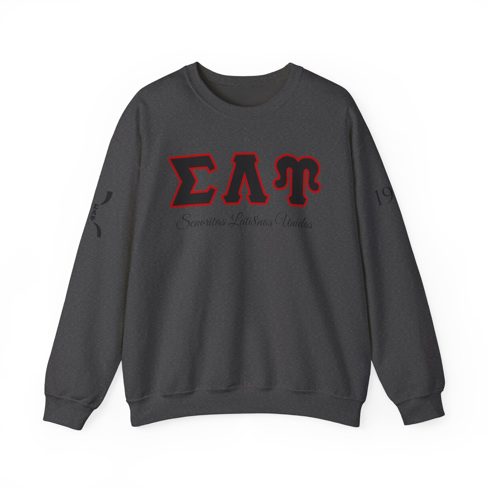 Sigma Lambda Upsilon Crest Sweatshirt | Greek Letters 1987 Fraternity Apparel