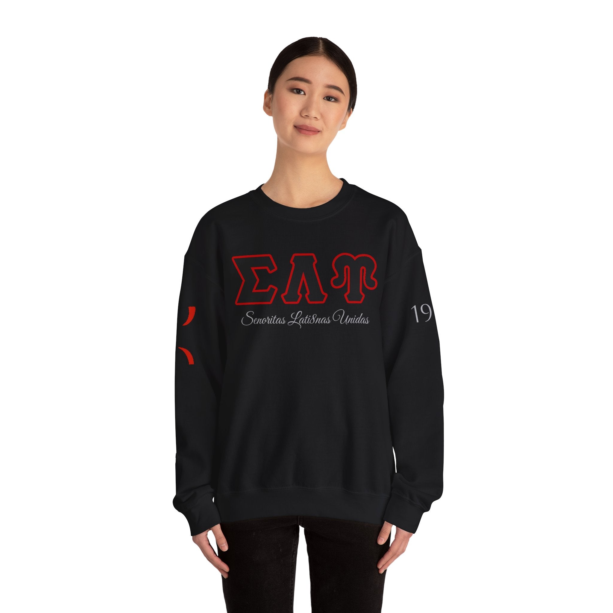 Sigma Lambda Upsilon Crest Sweatshirt | Greek Letters 1987 Fraternity Apparel