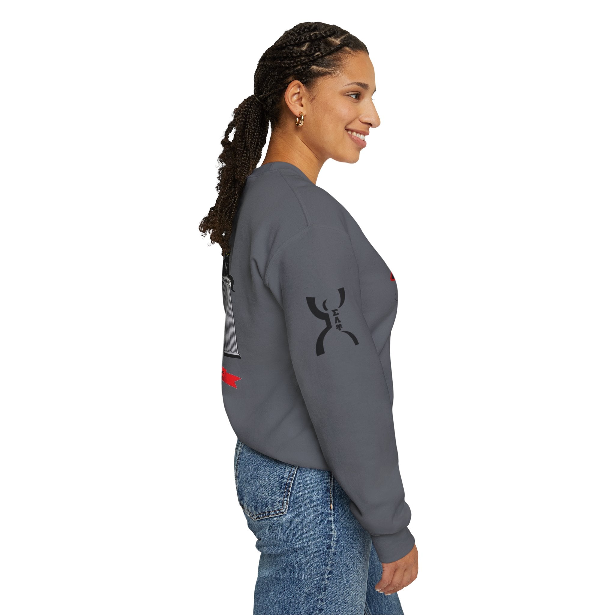 Sigma Lambda Upsilon Crest Sweatshirt | Greek Letters 1987 Fraternity Apparel
