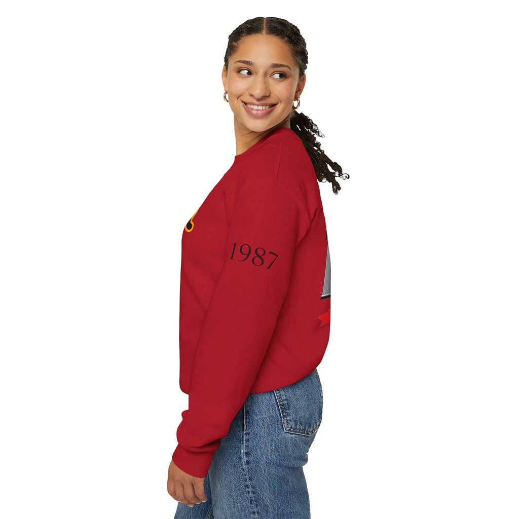 Sigma Lambda Upsilon Crest Sweatshirt | Greek Letters 1987 Fraternity Apparel