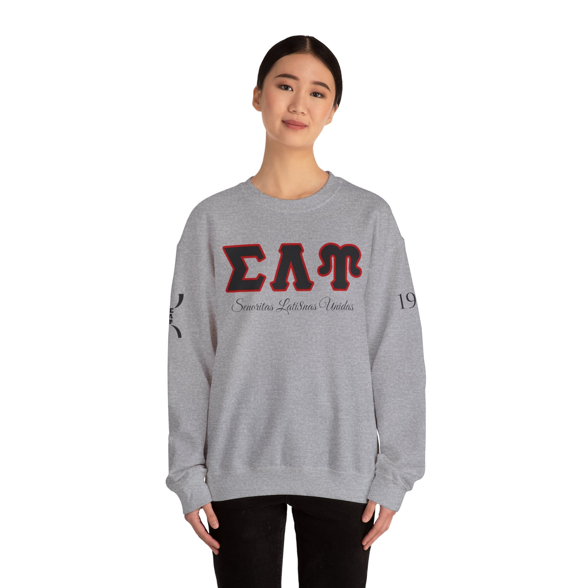Sigma Lambda Upsilon Crest Sweatshirt | Greek Letters 1987 Fraternity Apparel