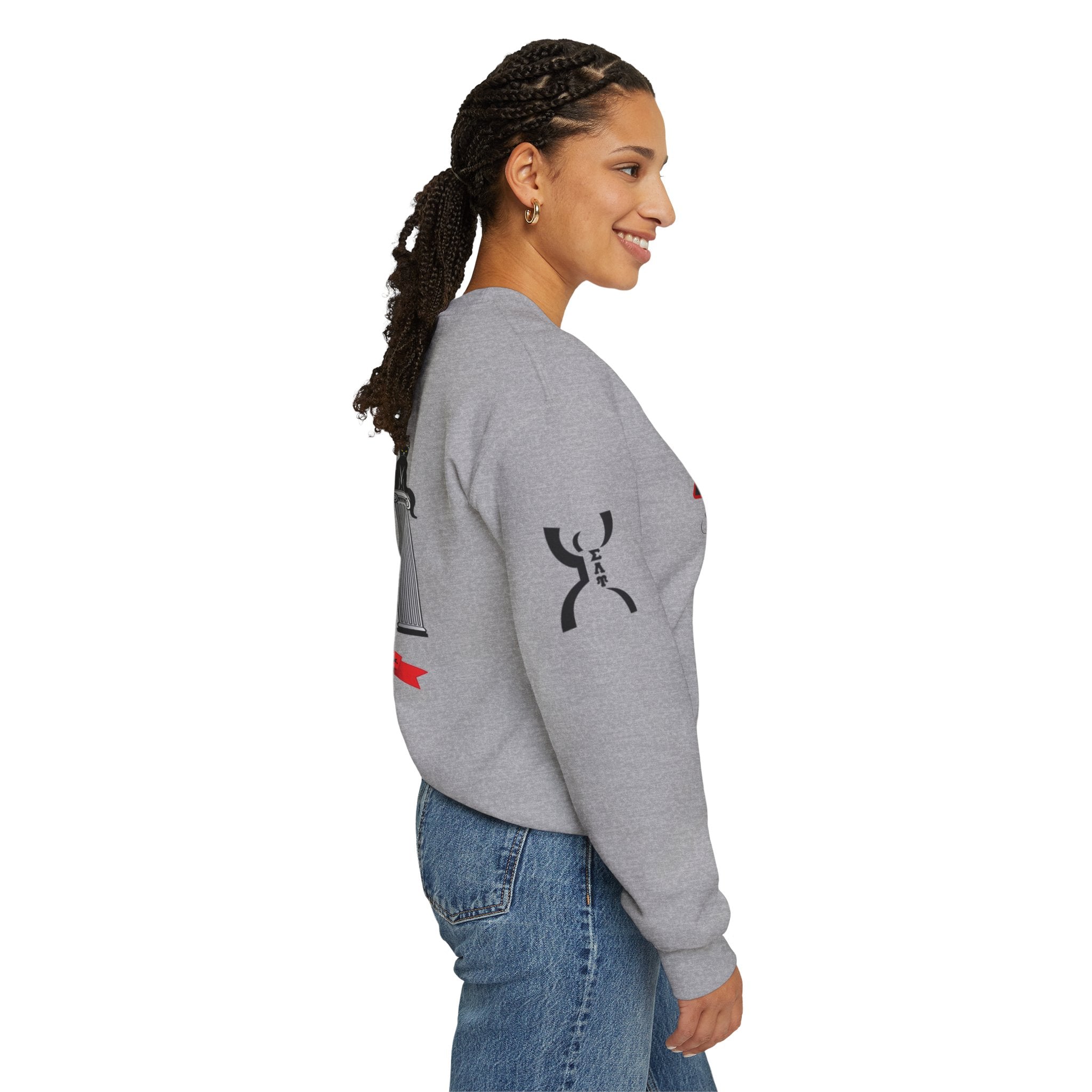 Sigma Lambda Upsilon Crest Sweatshirt | Greek Letters 1987 Fraternity Apparel